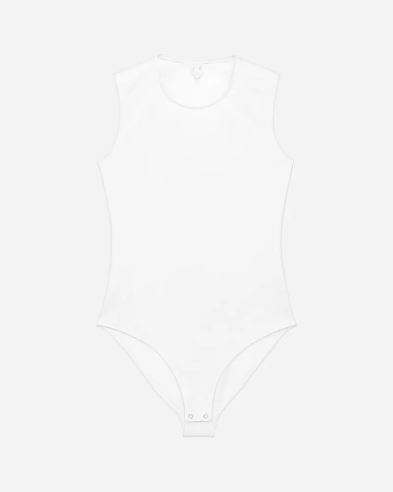 Arket Ärmelloser Body -Weiß Weiß
