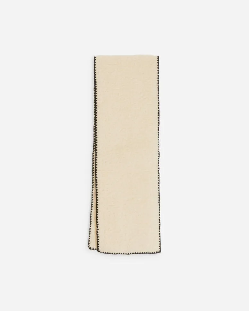 Arket Schal Mit Festonstich -Beige Beige