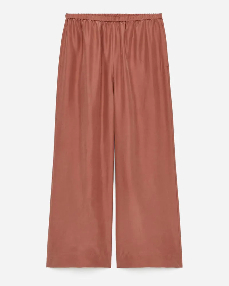 Arket Hose Aus Seide - Orange Rostrot