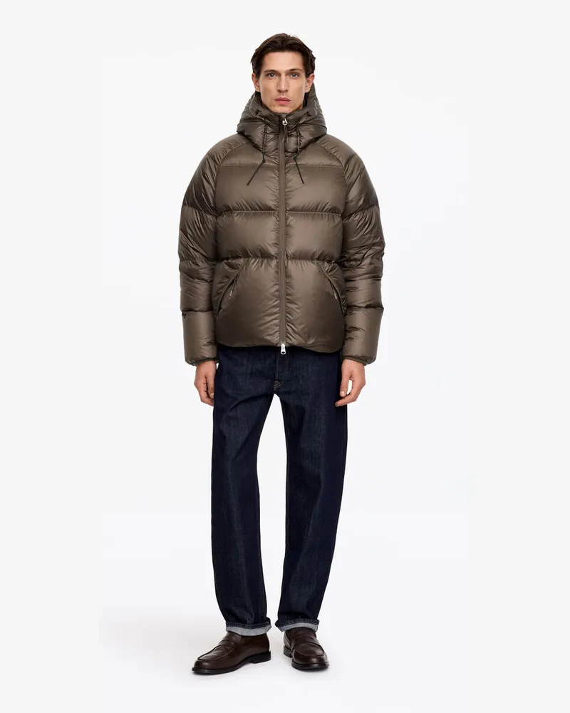 Arket ARKET ACTIVE Re:Down Winterjacke Mit Kapuze -Beige Beige