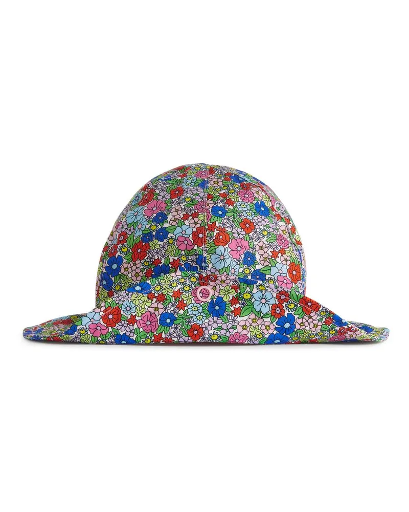 Arket Sonnenhut Aus Popeline - Blau|Grün|Mehrfarbig|Rosa|Türkis|Weiß|Gelb Mehrfarbig