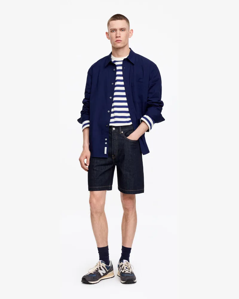 Arket Lockere Jeansshorts -Blau Blau