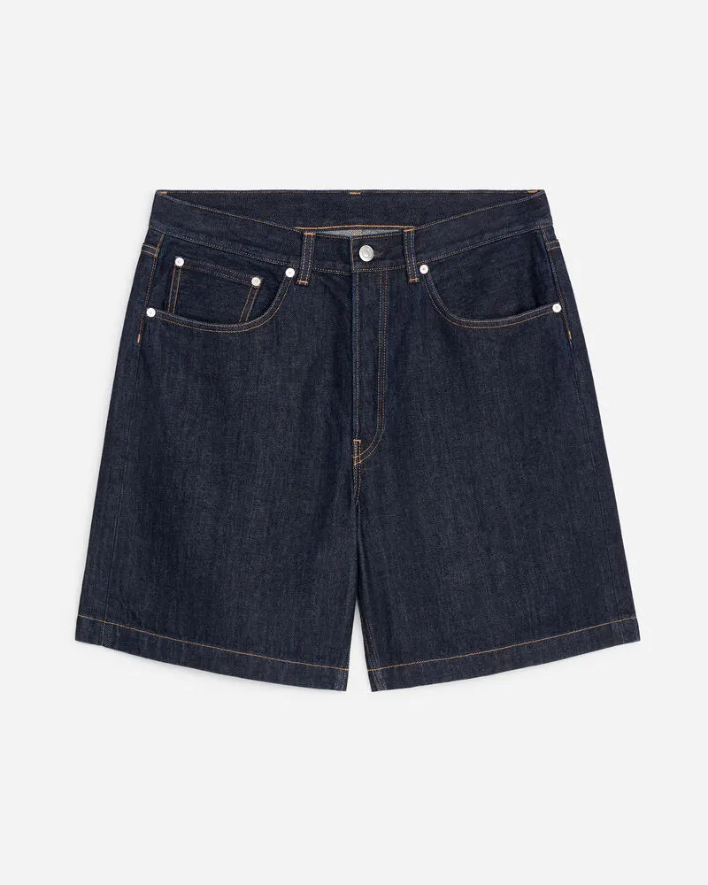 Arket Lockere Jeansshorts -Blau Blau