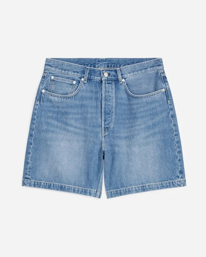 Arket Lockere Jeansshorts -Blau Blau