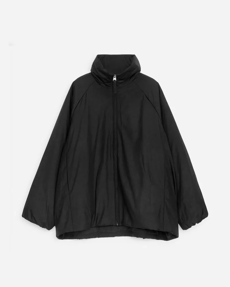 Arket Gepolsterte Liner-Jacke -Schwarz Schwarz