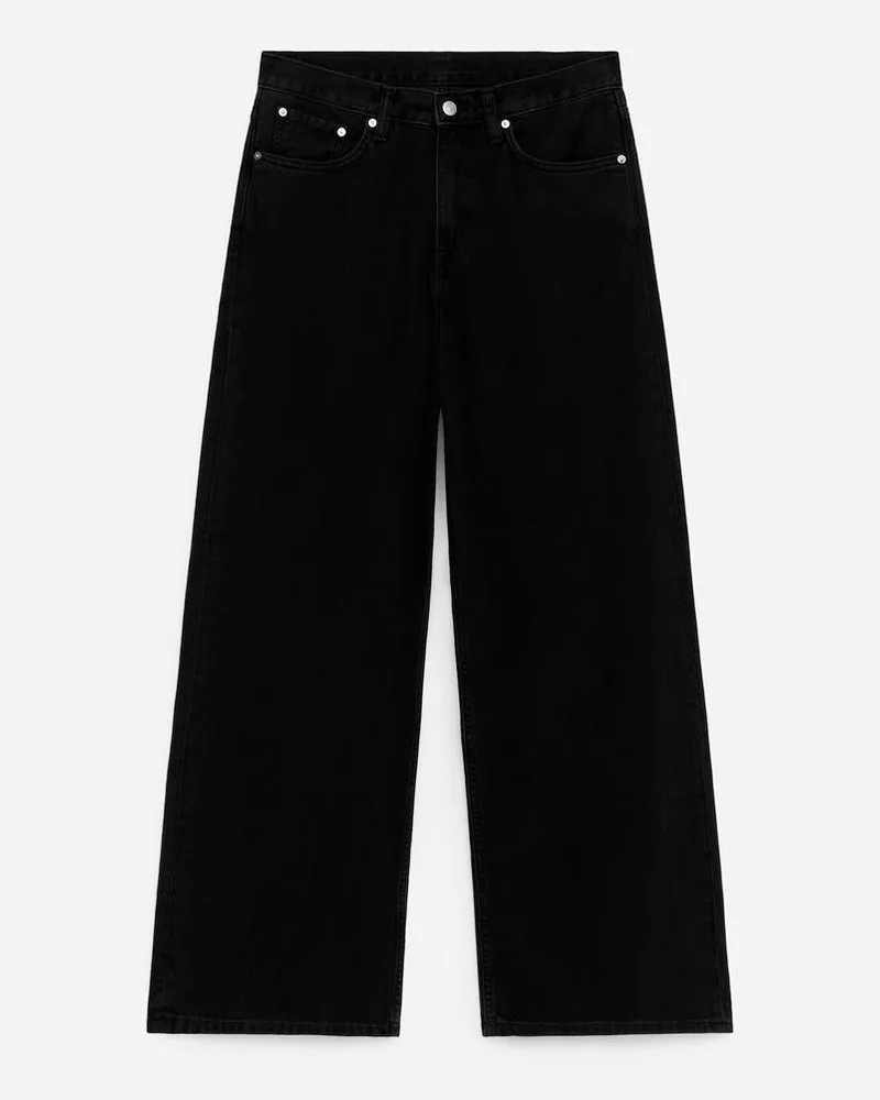 Arket CLOUD Loose Jeans Mit Weitem Bein -Schwarz Schwarz