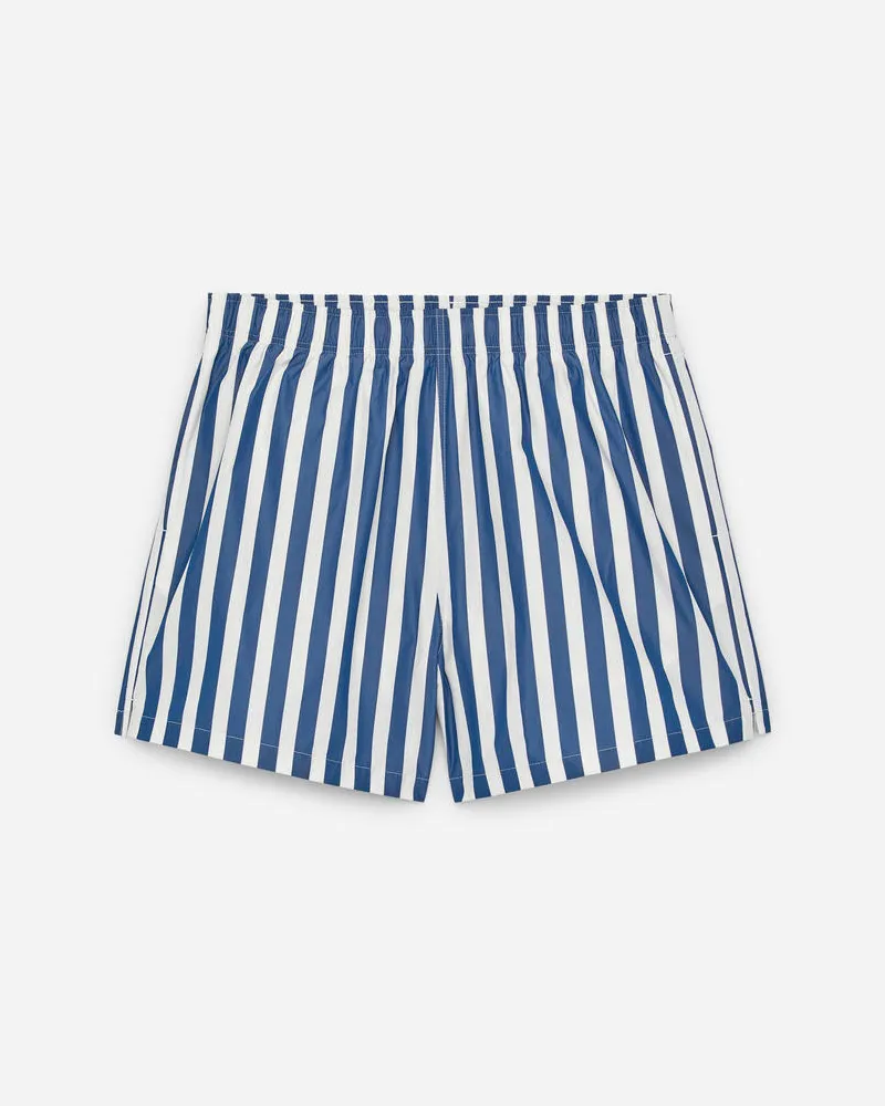 Arket Badeshorts Mit Streifen - Blau|Weiß|Mehrfarbig Blau
