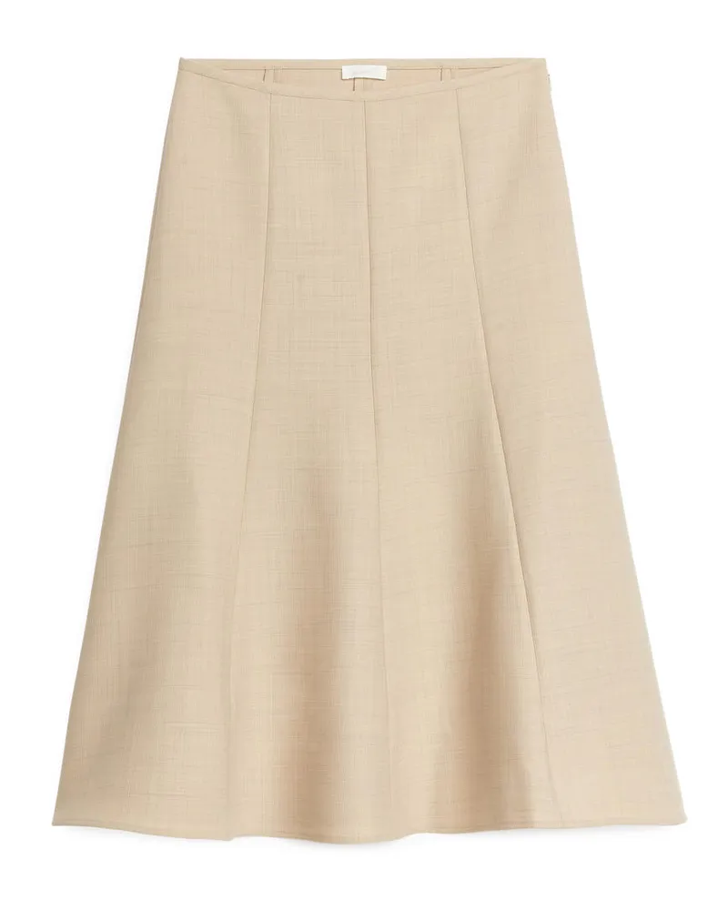 Arket Ausgestellter Rock - Beige Beige
