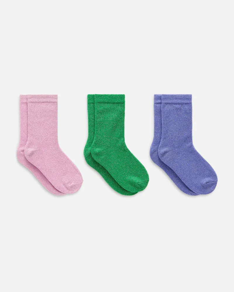 Arket Lurexsocken - Rosa Rosa