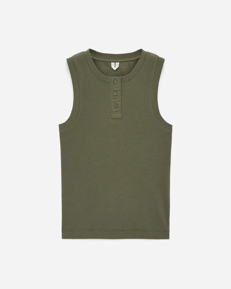 Arket Geripptes Tanktop -Grün Grün