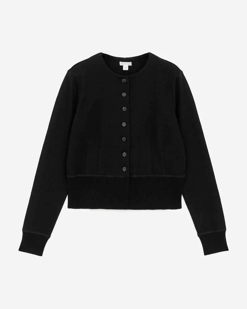 Arket Strickjacke Aus Wollmischung -Schwarz Schwarz