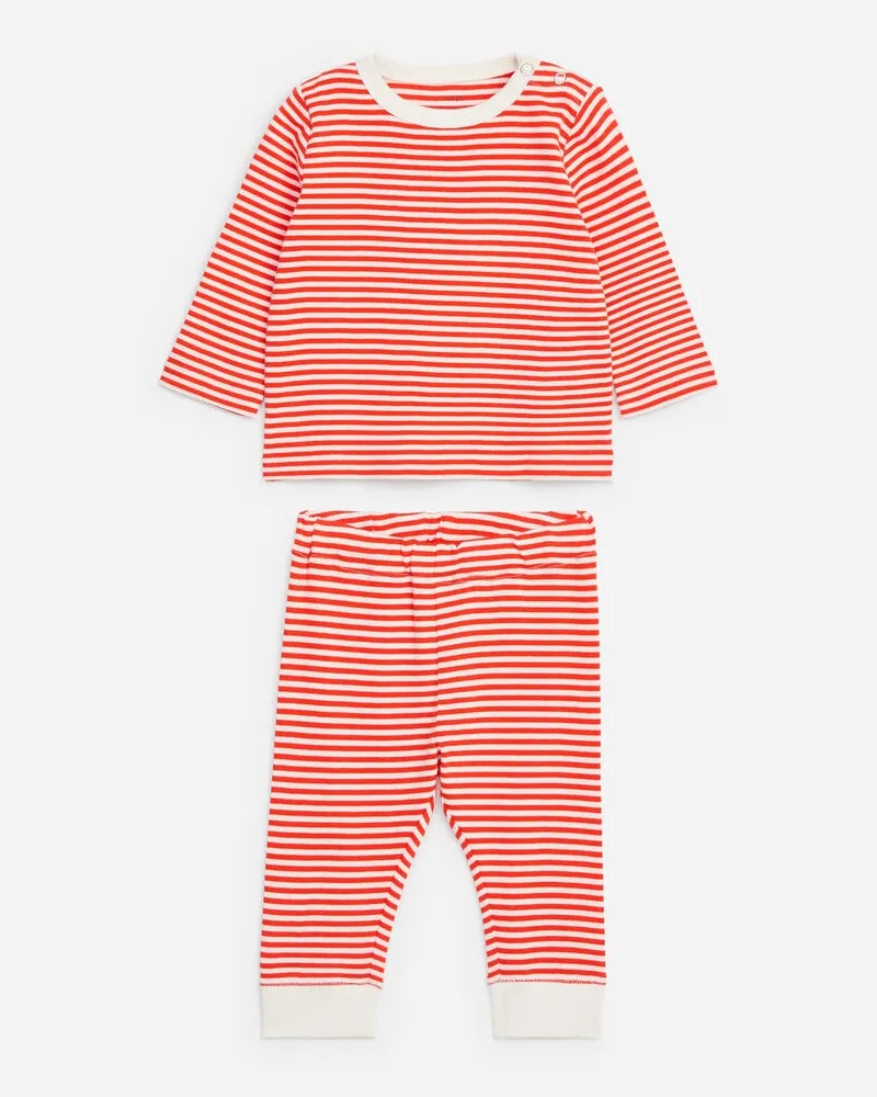 Arket Jersey Pyjama Set -Rot Rot