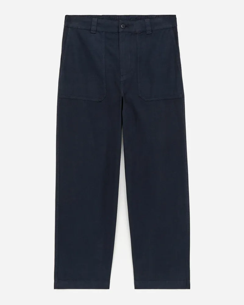 Arket Utility-Hose Aus Baumwolle -Blau Blau