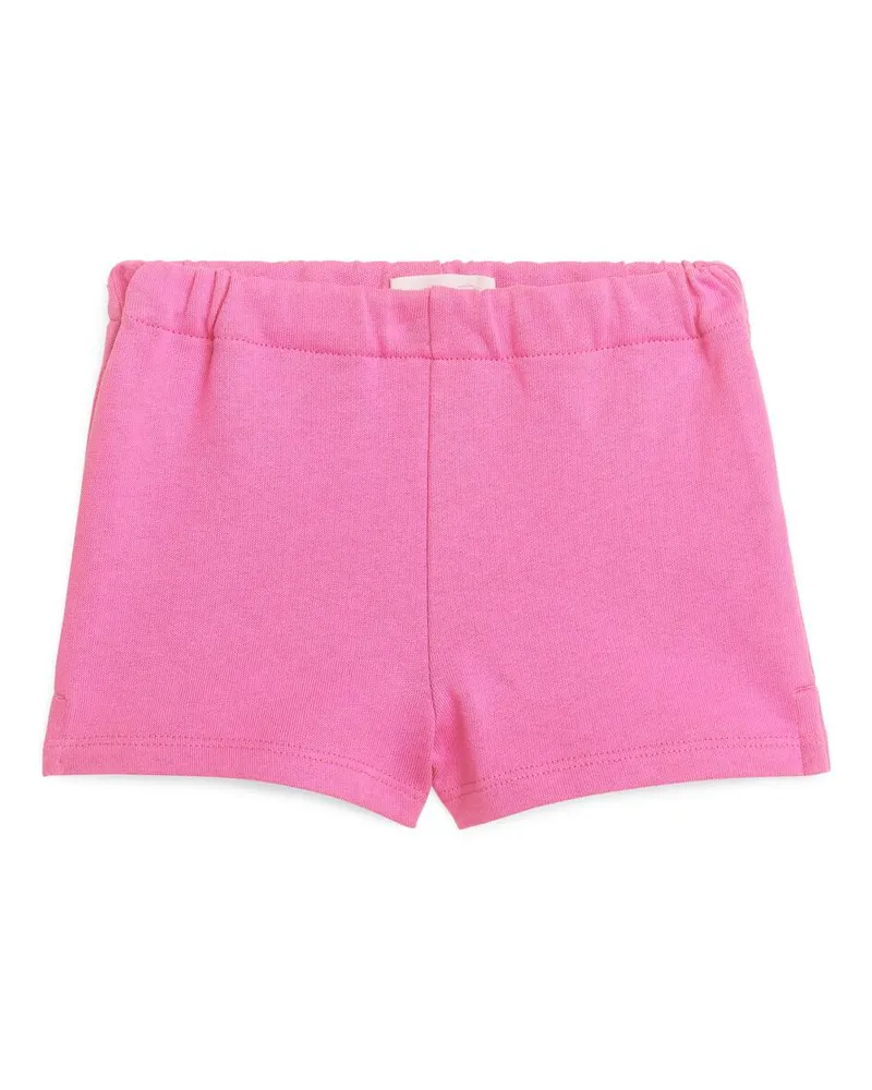 Arket Shorts Aus Baumwollfrottee - Rosa Rosa