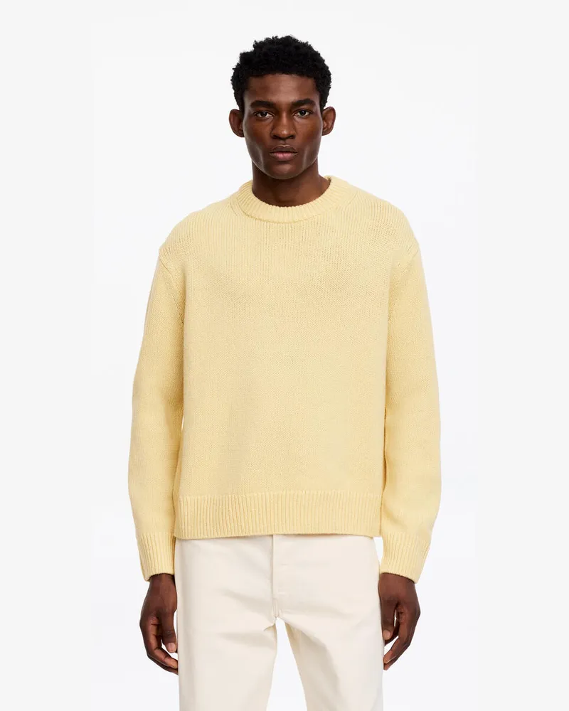 Arket Pullover Aus Schwerem Wollstrick -Gelb Gelb