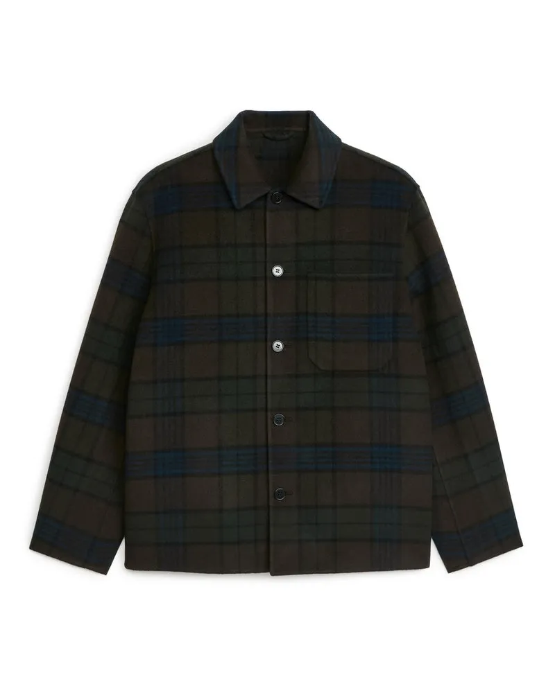 Arket Doubleface-Overshirt Aus Wollmischung -Braun Braun