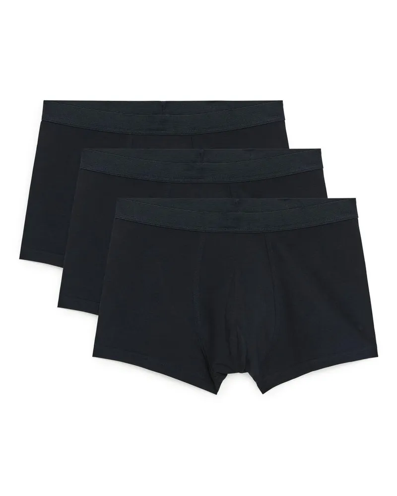 Arket Boxer Aus Jersey, 3Er-Set - Blau Dunkelblau