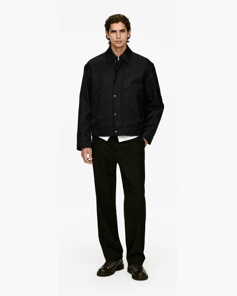 Arket Utility-Jacke -Schwarz Schwarz