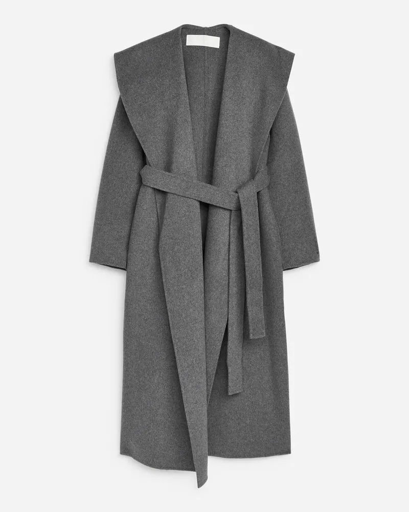 Arket Mantel Mit Schalkragen -Grau Grau