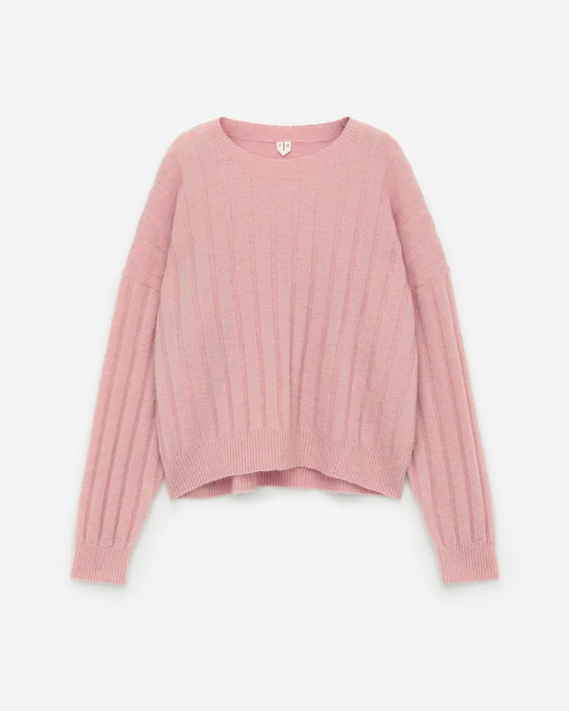 Arket Pullover Aus Mohair Und Wolle - Rosa Altrosa