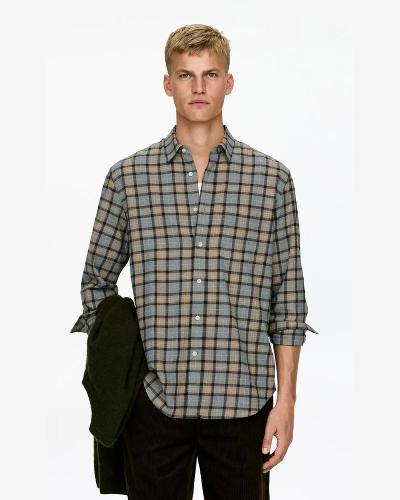 Arket Flanellhemd -Beige Beige
