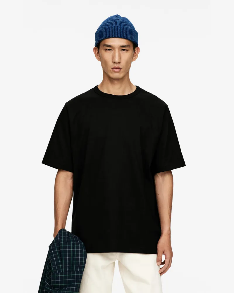 Arket Oversize-T-Shirt 270 GSM -Schwarz Schwarz