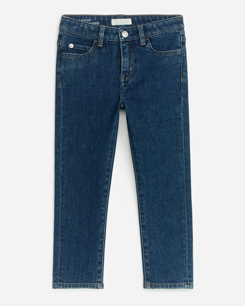 Arket Slim Stretchjeans - Blau Dunkelblau