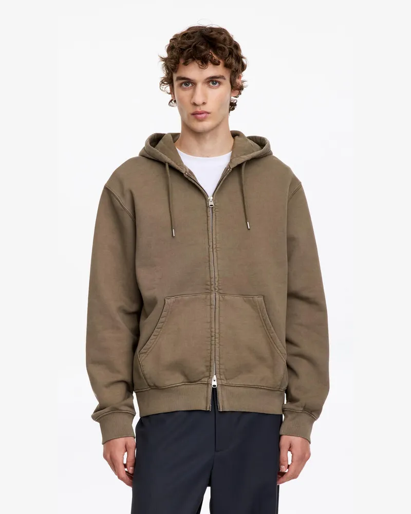 Arket Lockerer Kapuzenpullover Mit Reißverschluss -Beige Beige