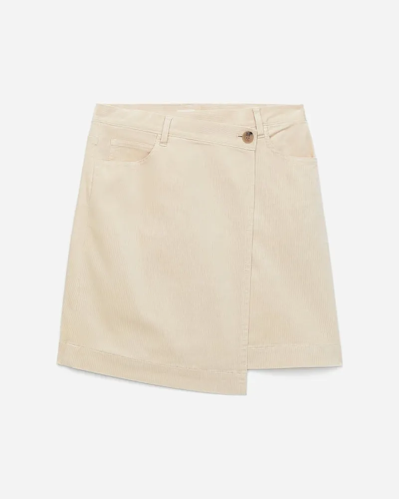 Arket Wickelrock Aus Cord -Beige Beige