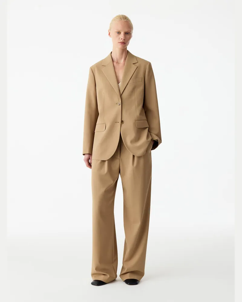 Arket Oversize-Blazer Aus Wollmischung -Beige Beige
