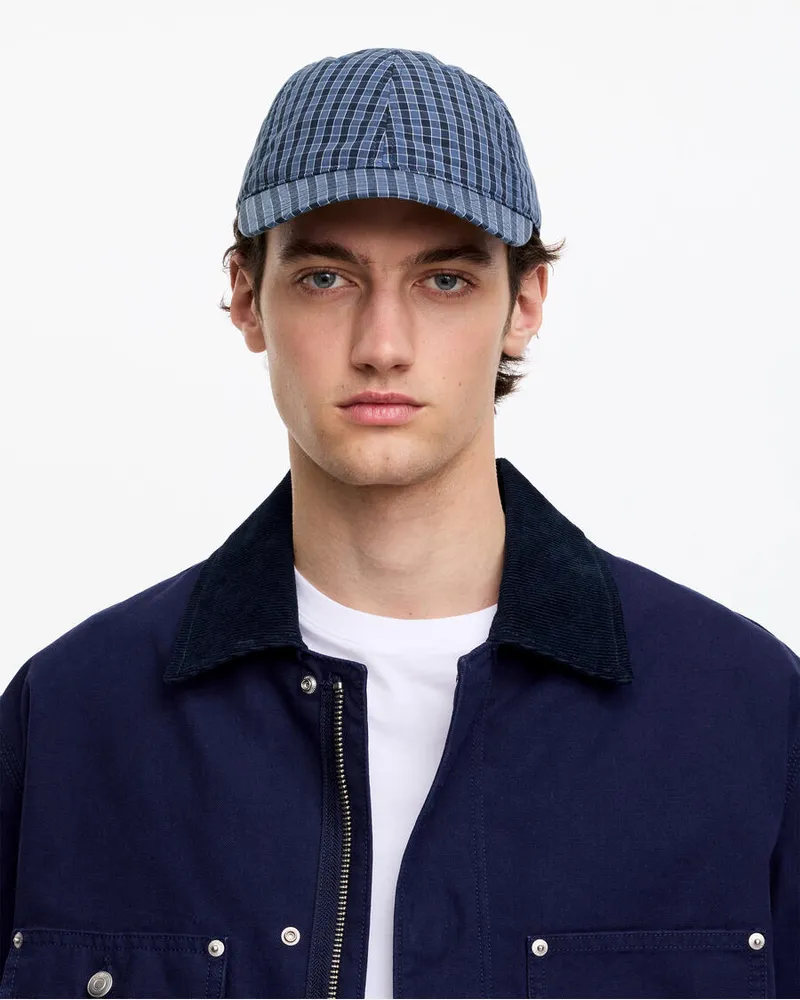 Arket Baseballkappe Aus Popeline -Blau Blau