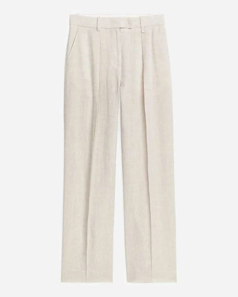 Arket Leinenhose - Beige Hellbeige