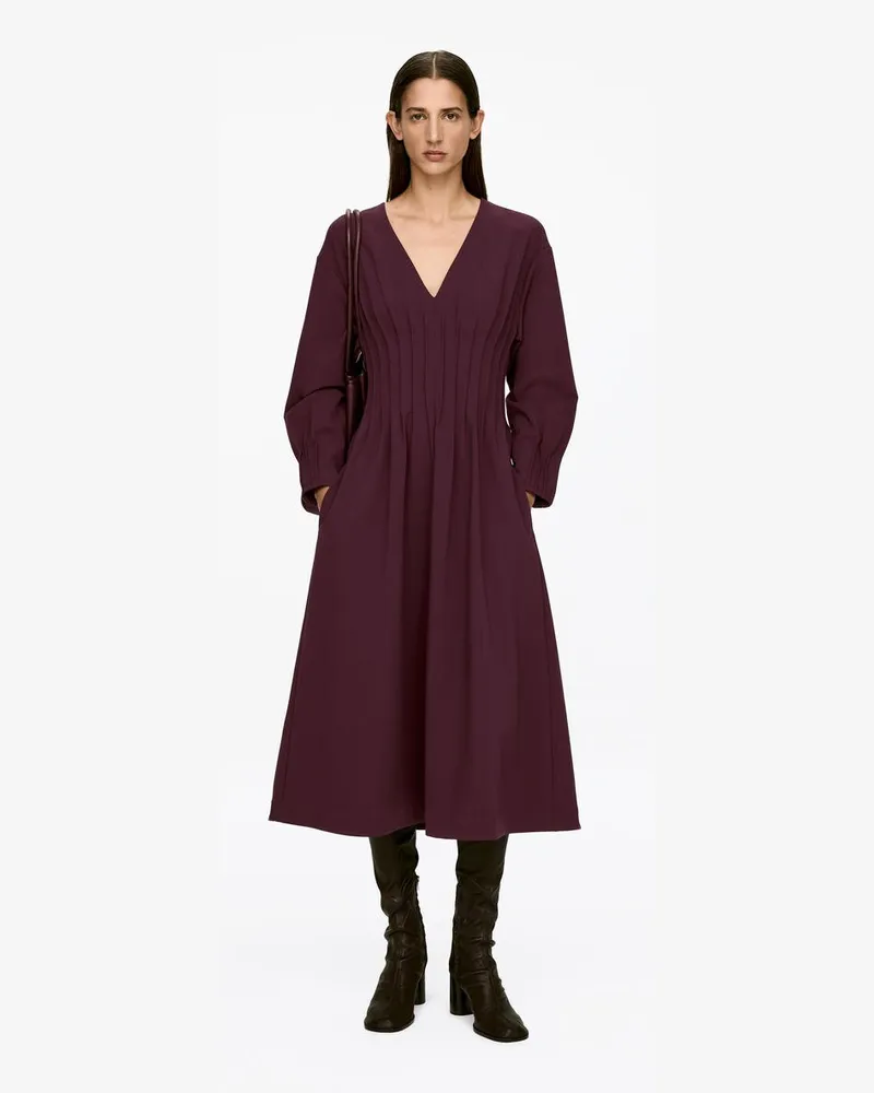 Arket Plisseekleid -Rot Rot