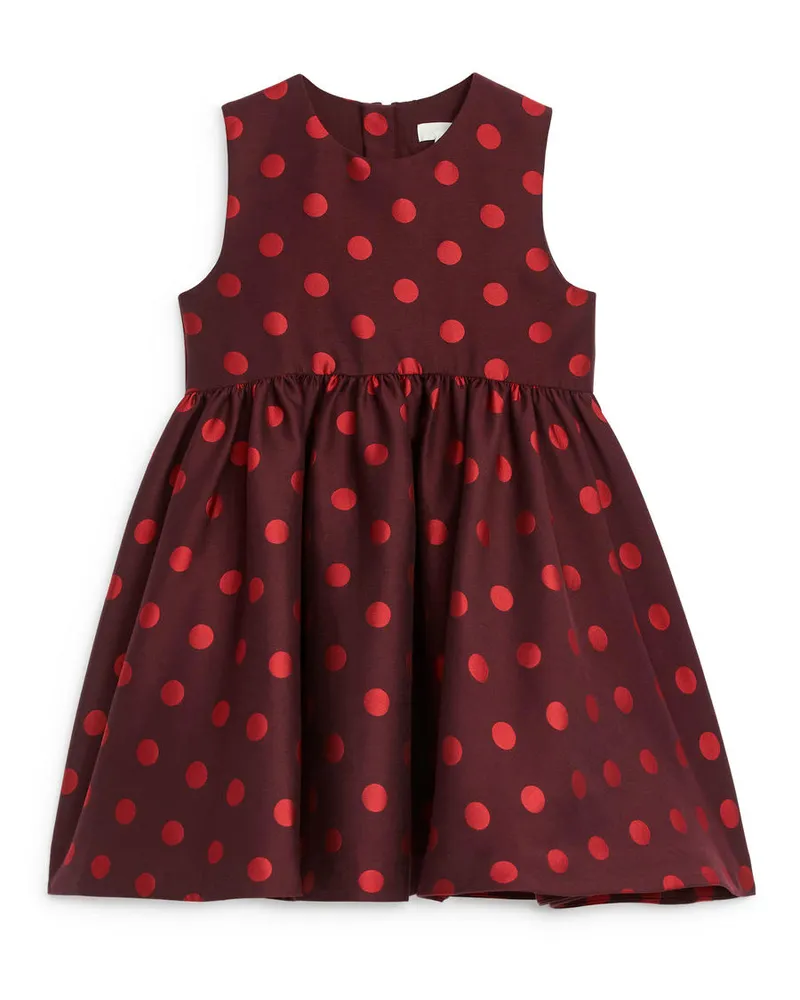 Arket Jacquardkleid -Rot Rot