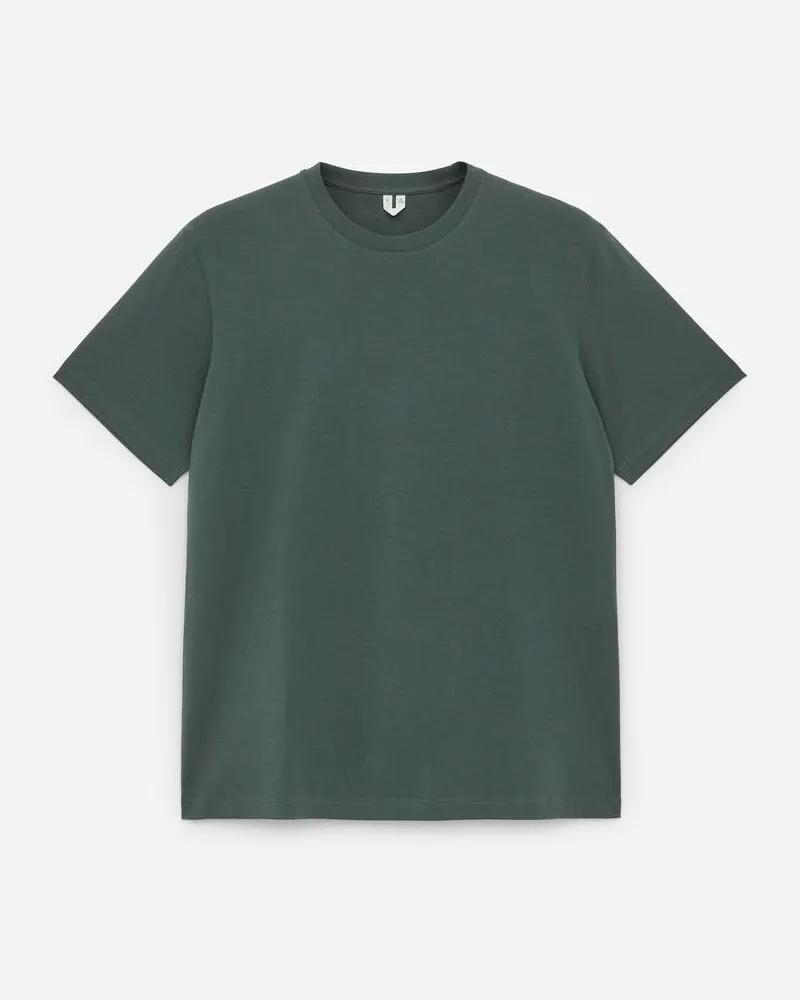 Arket Leichtes T-Shirt - Grün Dunkelgrün