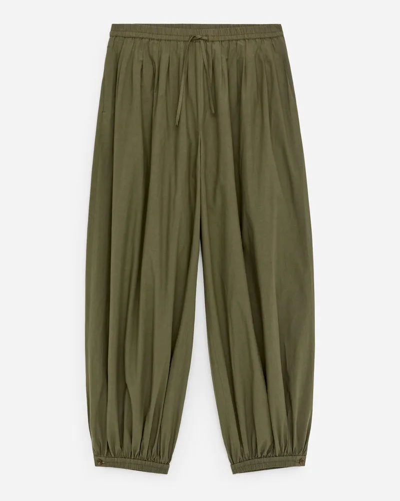 Arket Baumwollhose Mit Ballonschnitt -Grün Grün