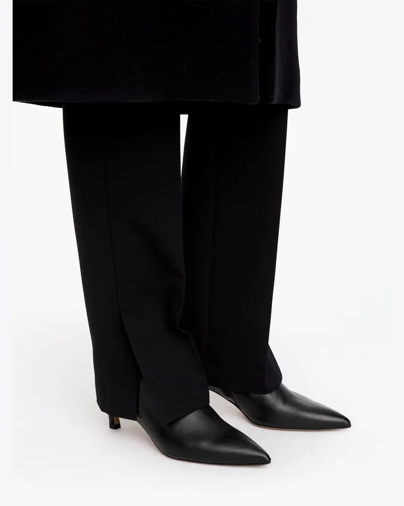 Arket Stiefelette Mit Spitzer Zehenpartie -Schwarz Schwarz