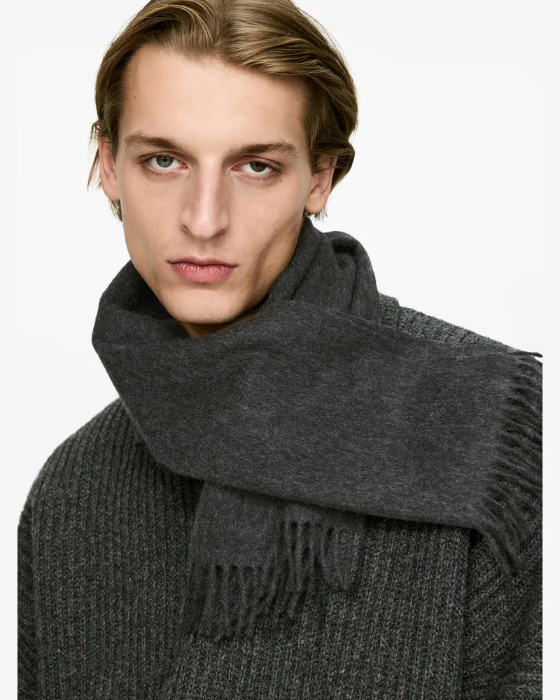 Arket Schal Aus Kaschmir -Grau Grau