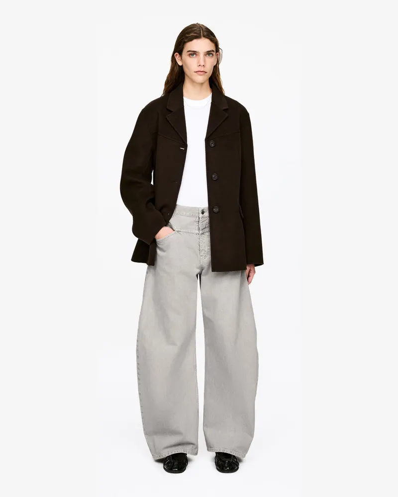 Arket Jeans Mit Barrel Legs -Grau Grau