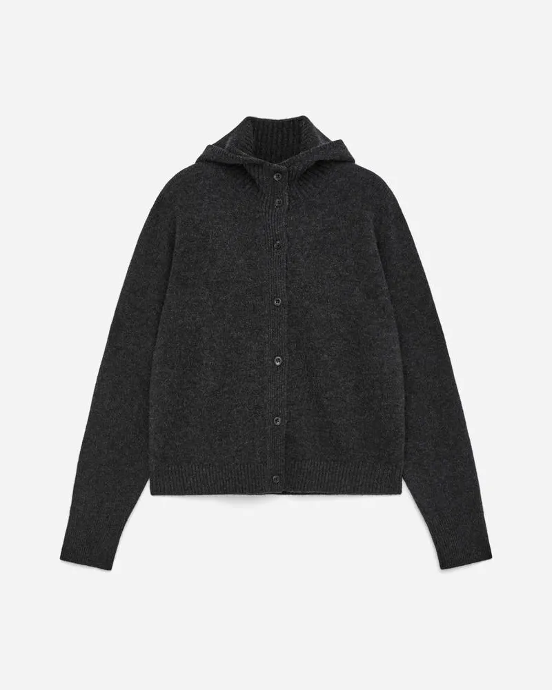 Arket Kapuzenpullover Aus Reinem Kaschmir -Grau Grau