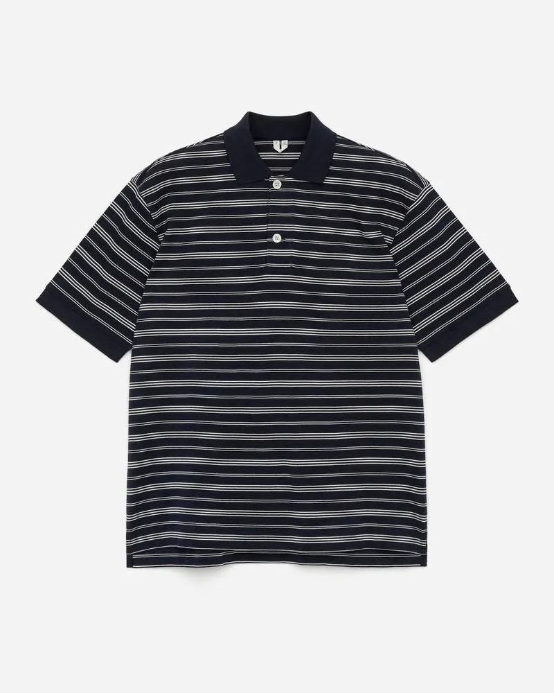 Arket Poloshirt Aus Baumwolle - Blau Dunkelblau