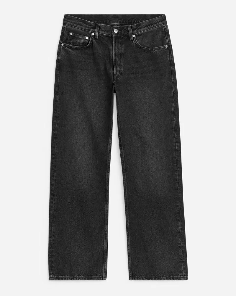 Arket Shore Boyfriend-Jeans - Grau Dunkelgrau