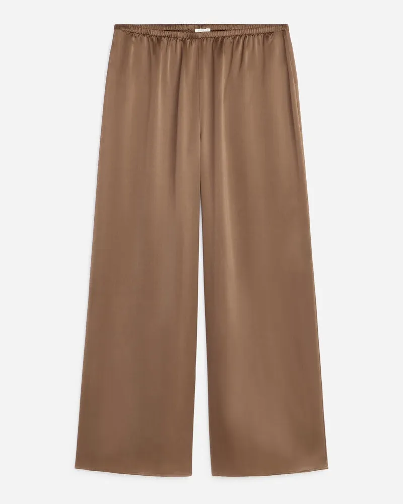 Arket Hose Aus Seidensatin -Braun Braun