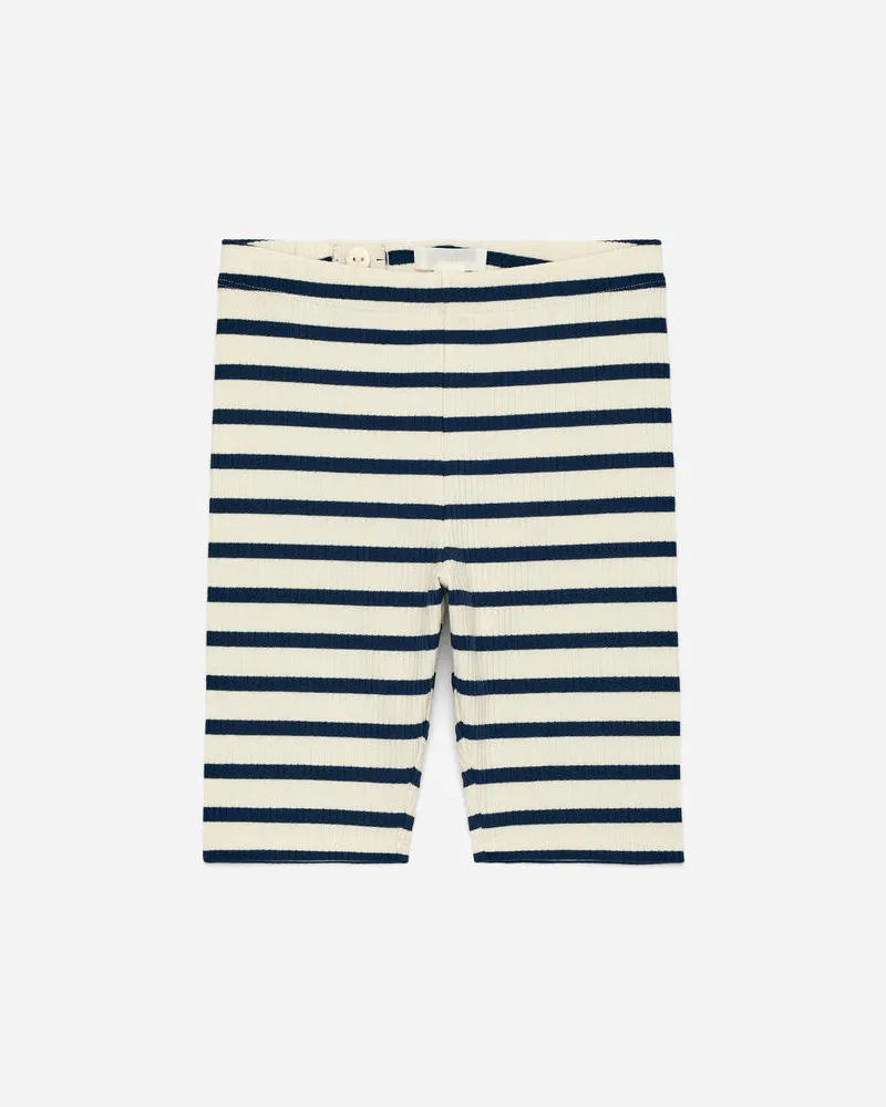 Arket Gerippte Radlerhose Aus Jersey -Blau Blau