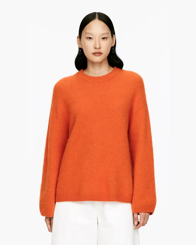 Arket Pullover Aus Alpakawolle Und Wolle -Orange Orange