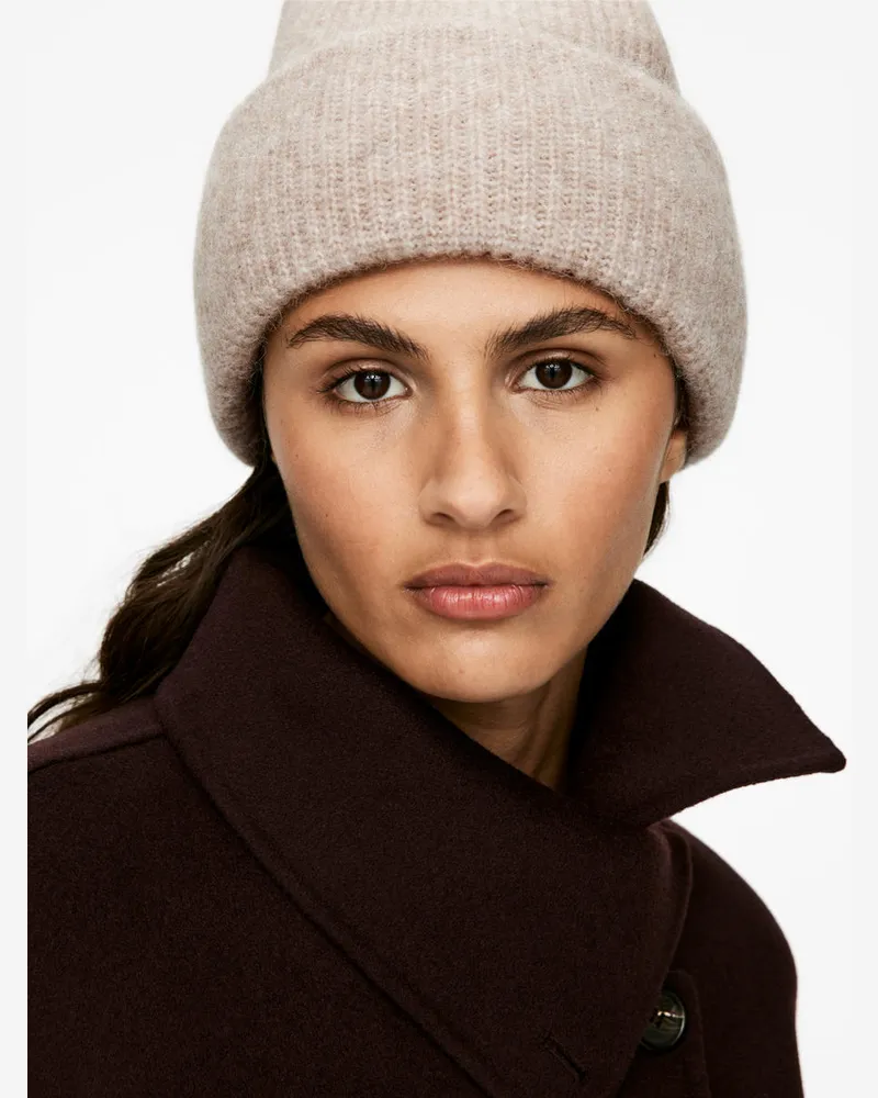 Arket Beanie Aus Alpaka- Und Merinowolle -Beige Beige