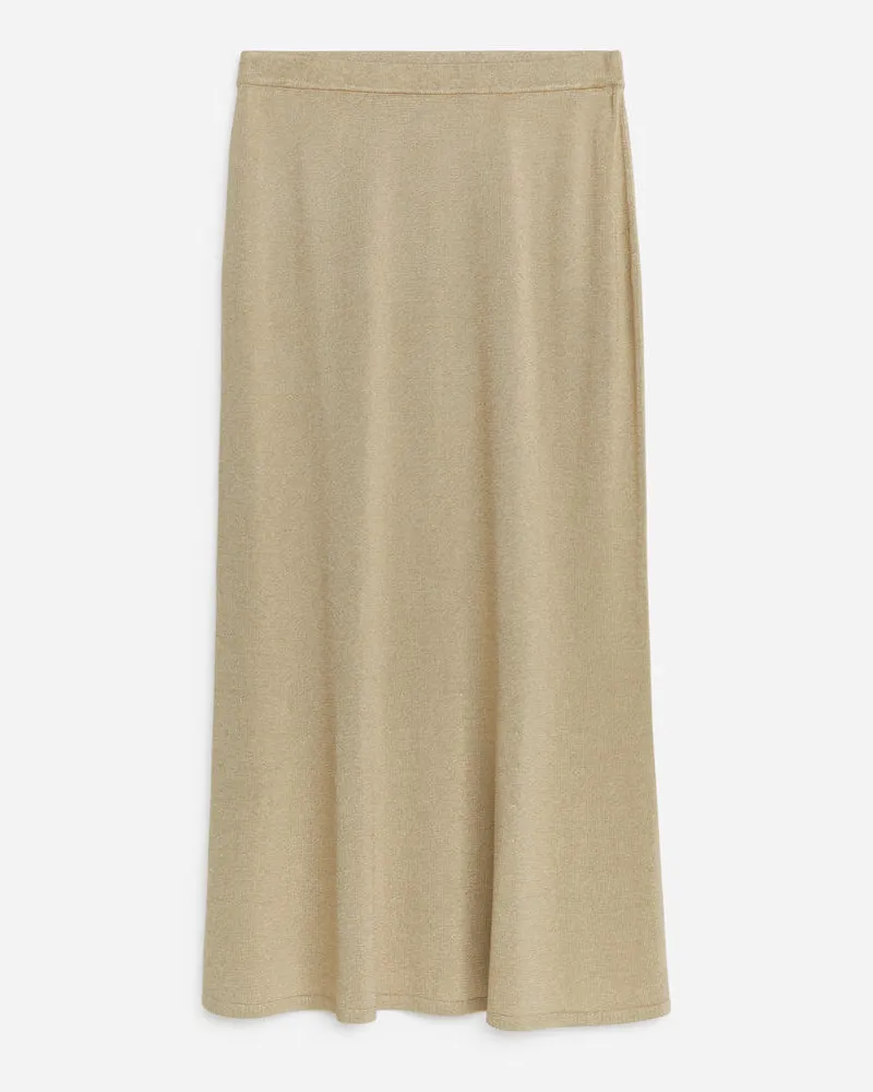 Arket Midirock Aus Strick -Beige Beige