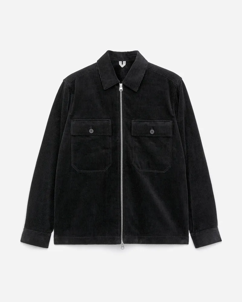 Arket Overshirt Aus Cord -Schwarz Schwarz