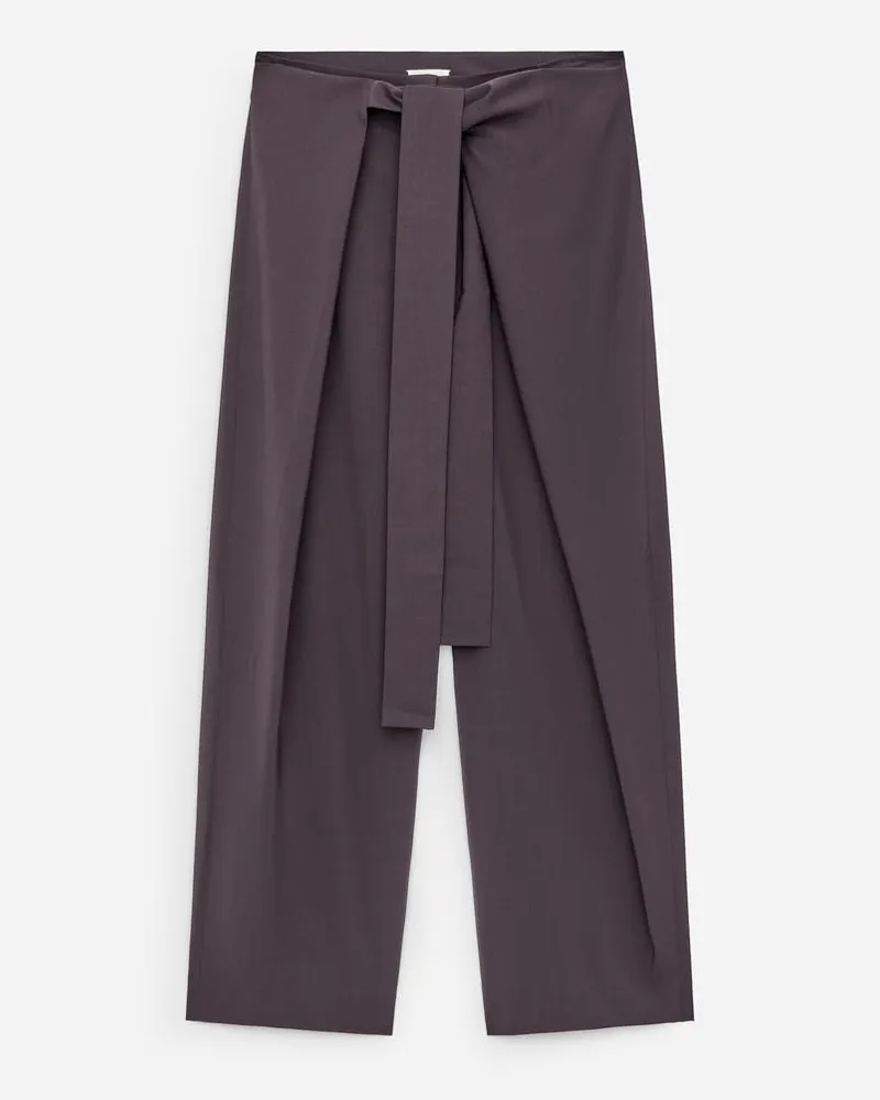 Arket Elegante Hose Im Wickeldesign -Braun Braun