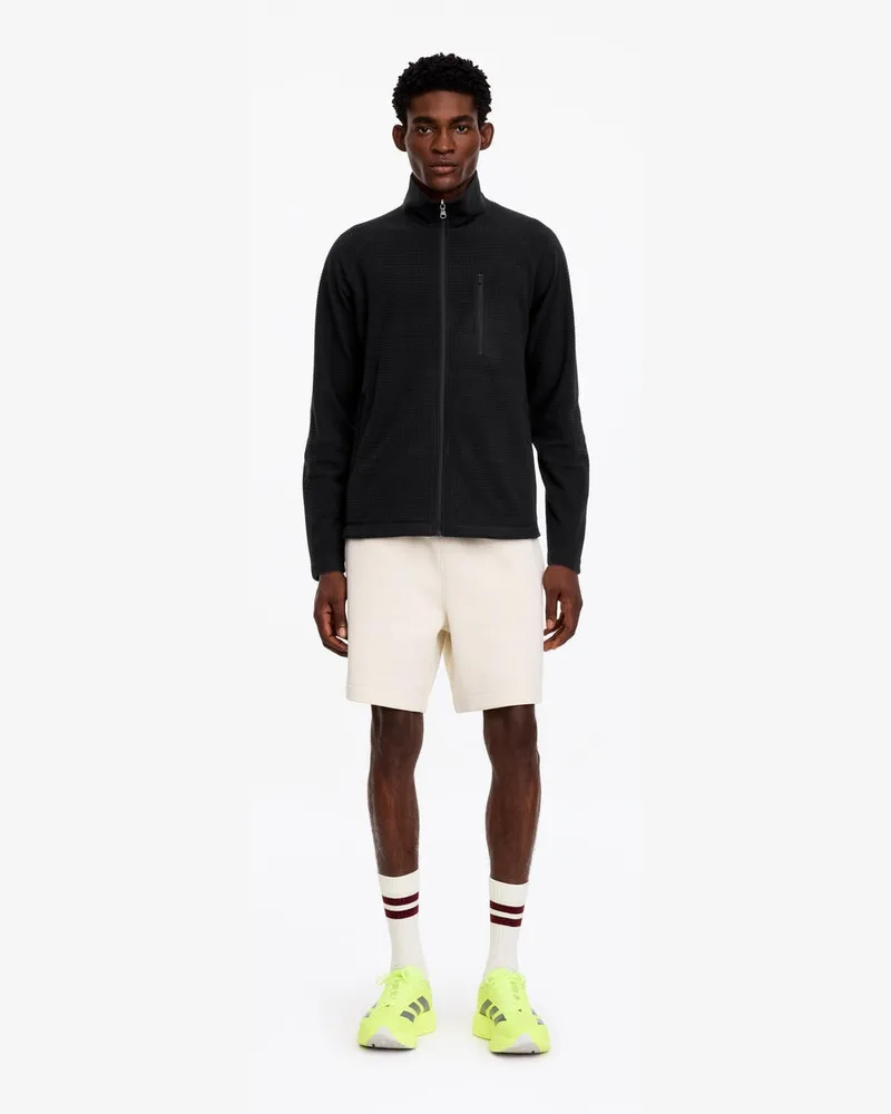Arket ARKET ACTIVE Fleecejacke Mit Gittermuster -Schwarz Schwarz